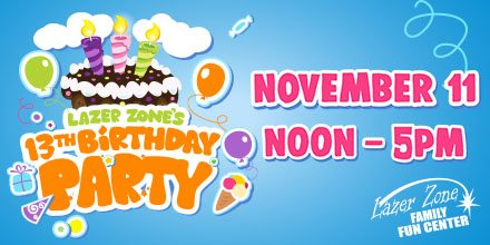 Lazer Zone 13th Birthday Party