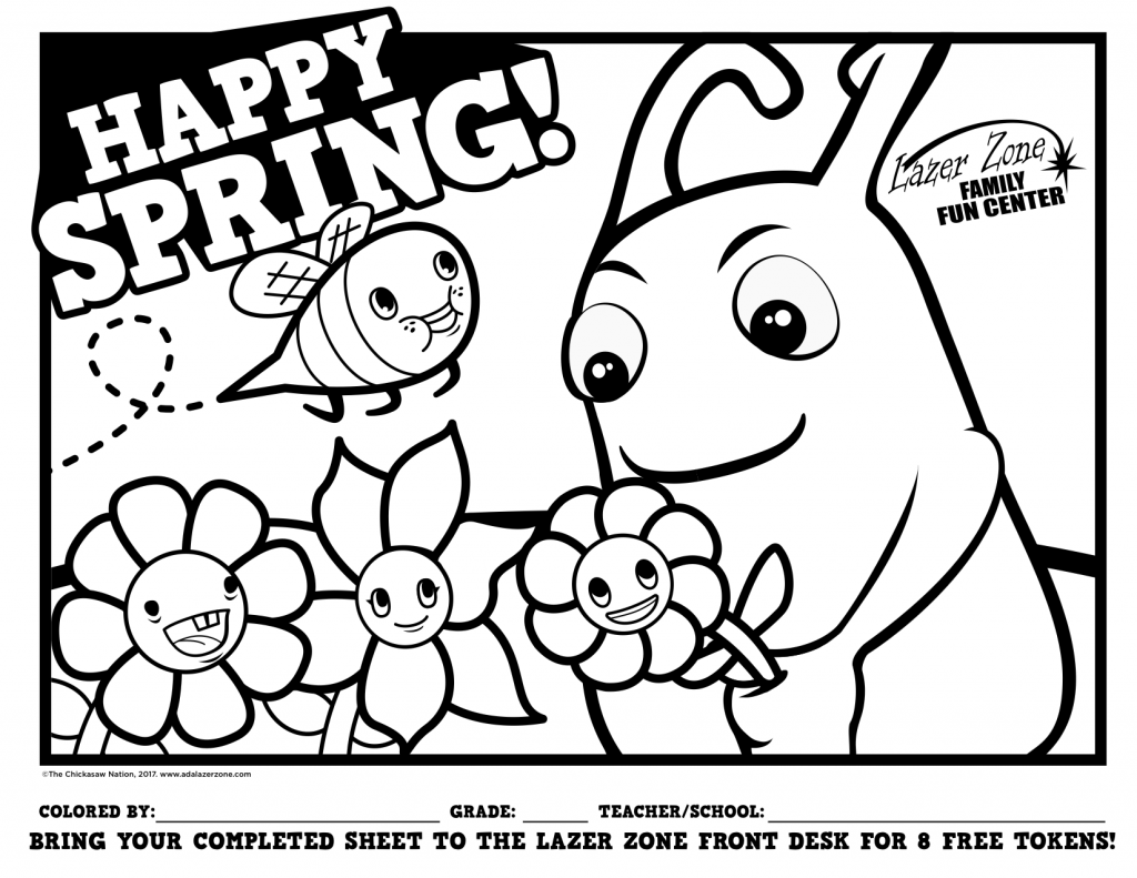 May Coloring Sheet_Spring Flowers